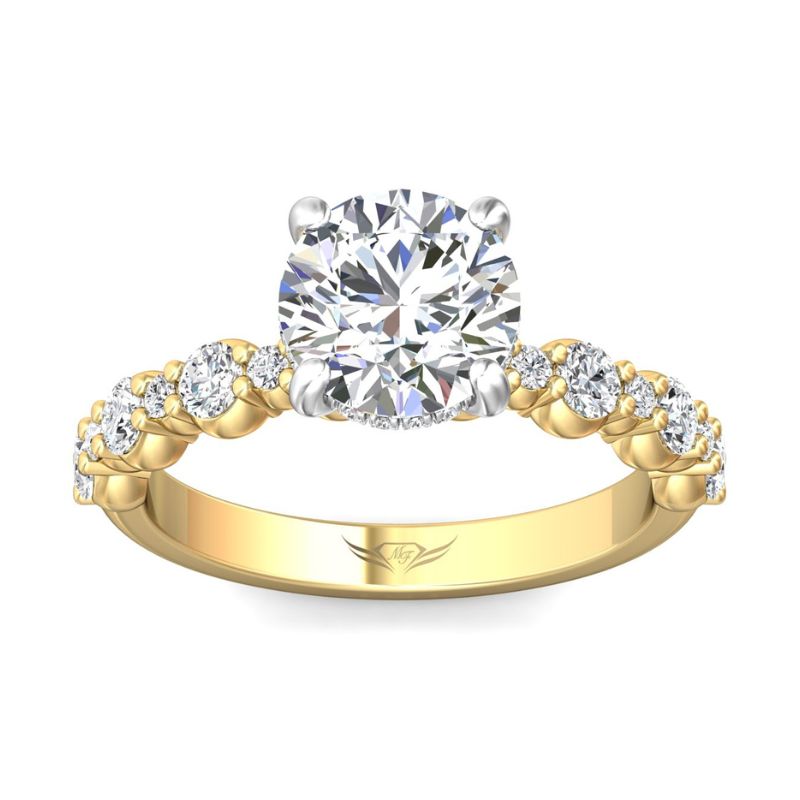 MARTIN FLYER Shared Prong Diamond Engagement Ring