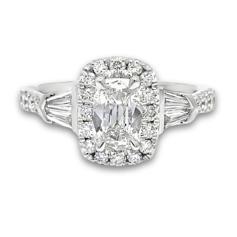 Diamond Halo Engagement Ring