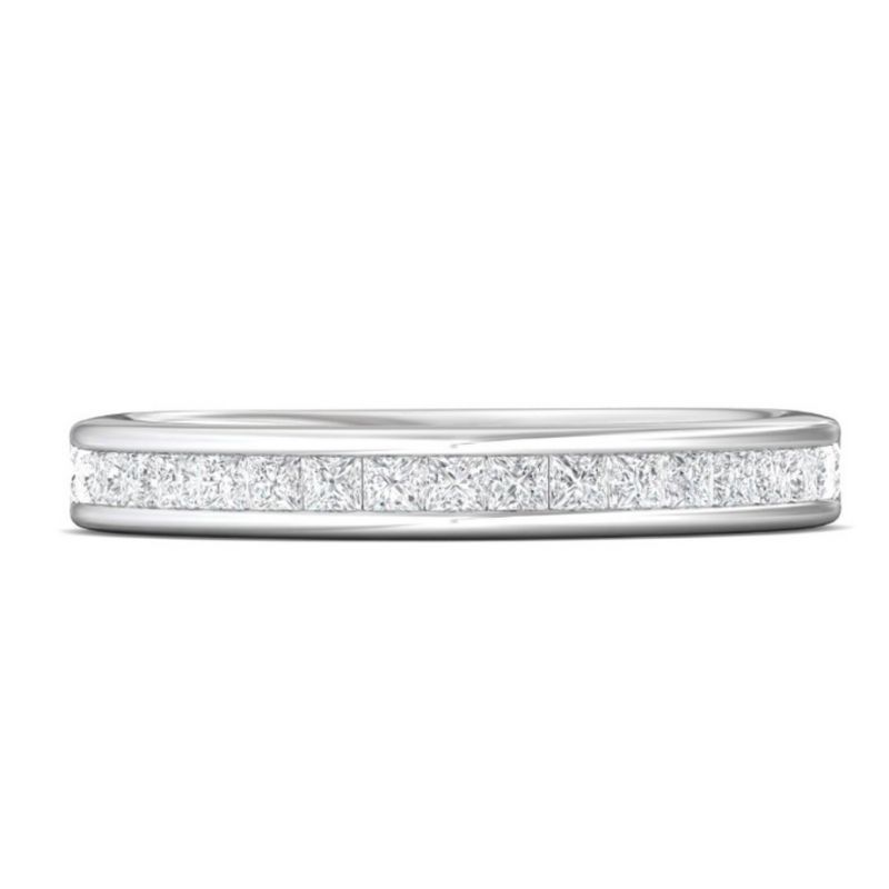 ESTATE MARTIN FLYER Channel Set Diamond Wedding Band