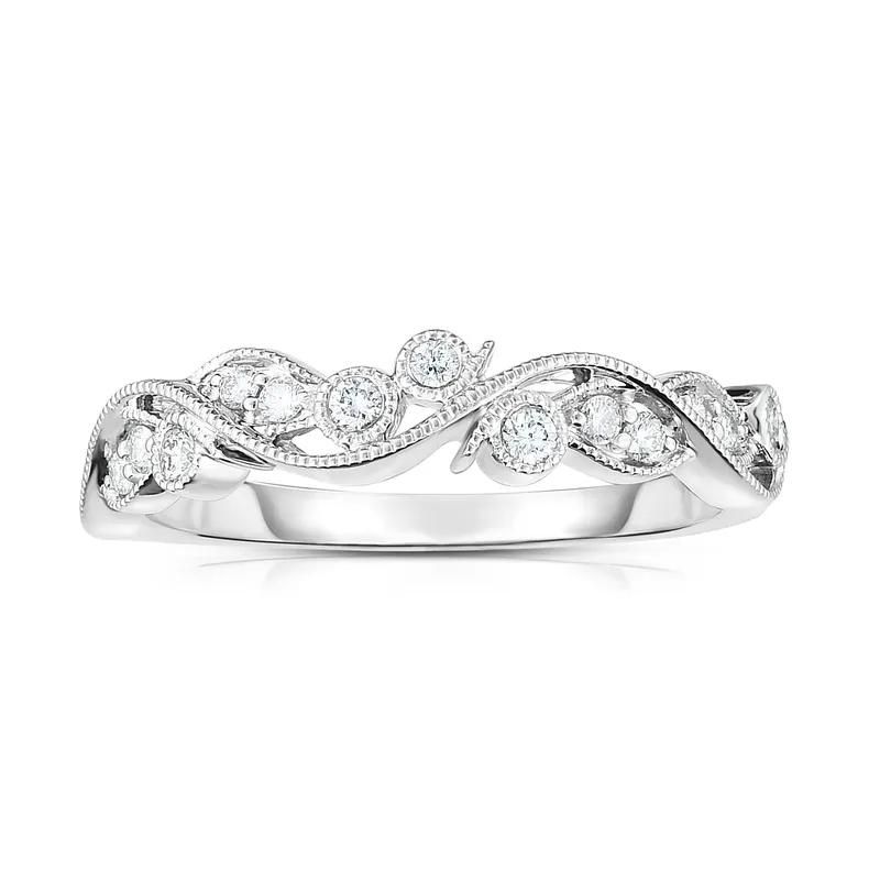 Floral Diamond Band