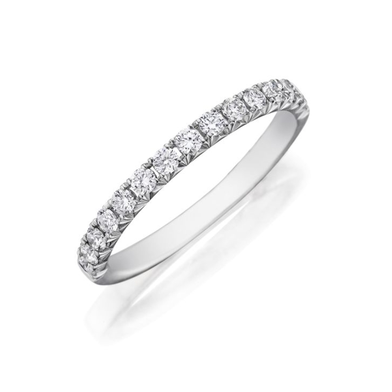 HENRI DAUSSI Diamond Pave Wedding Band