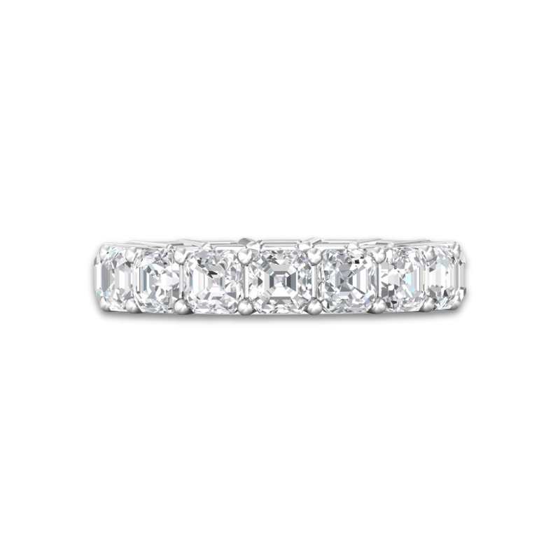 MARTIN FLYER Princess Cut Diamond Wedding Band