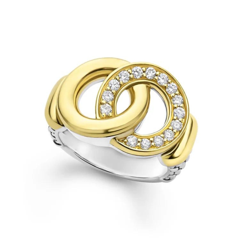 LAGOS Signature Caviar Interlocking Diamond Ring