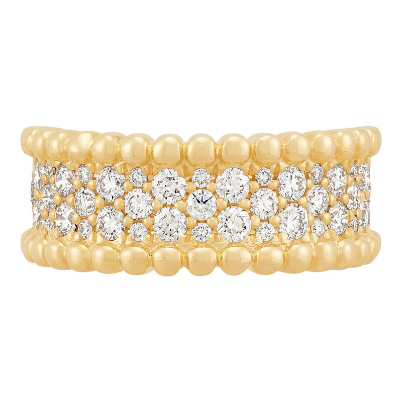 Diamond Pave Milgrain Ring