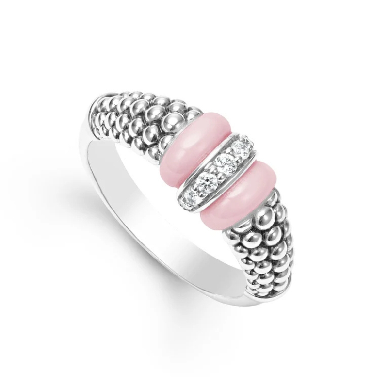 LAGOS Pink Caviar Diamond Ring