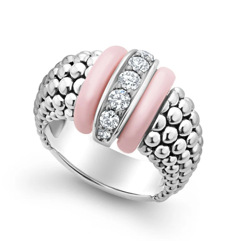 LAGOS Pink Caviar Diamond Ring