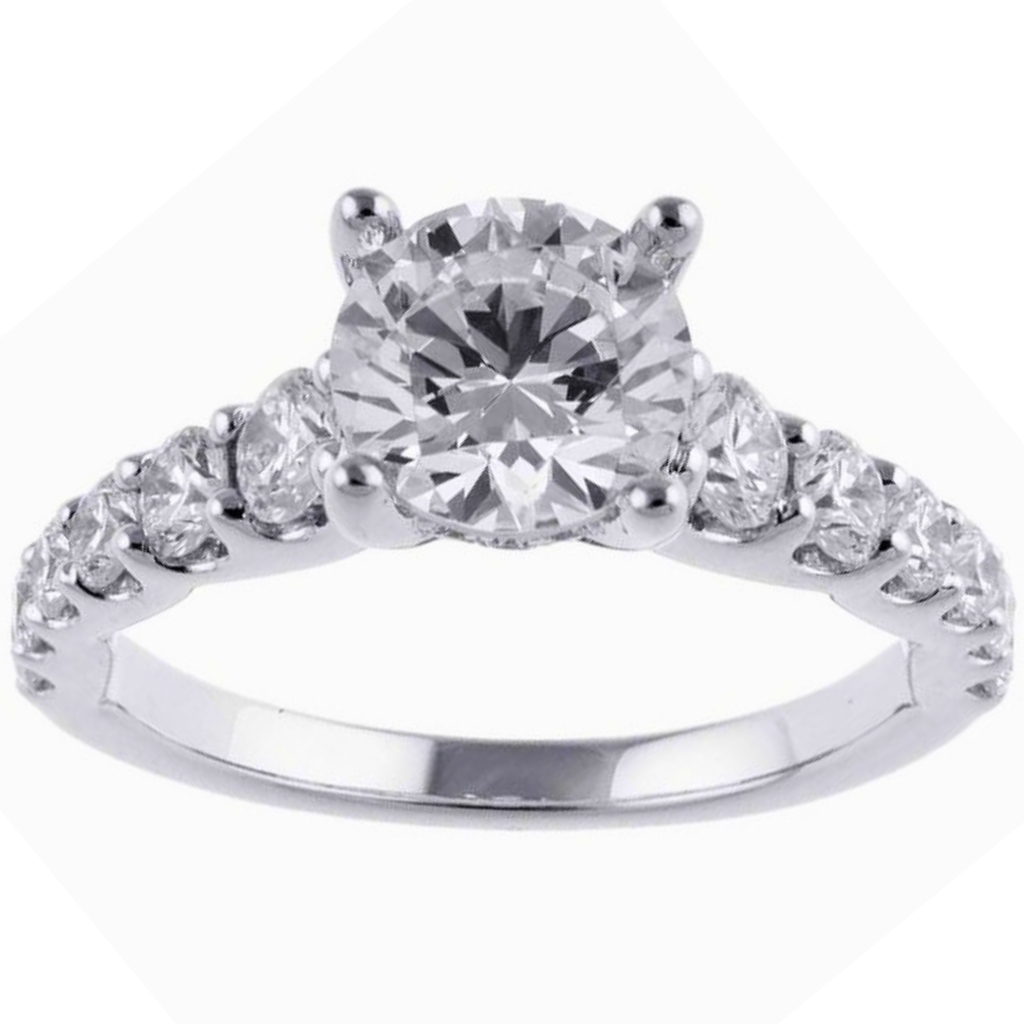 Tapered Engagement Ring Setting