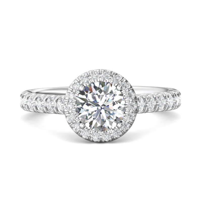 MARTIN FLYER Diamond Halo Engagement Ring Setting