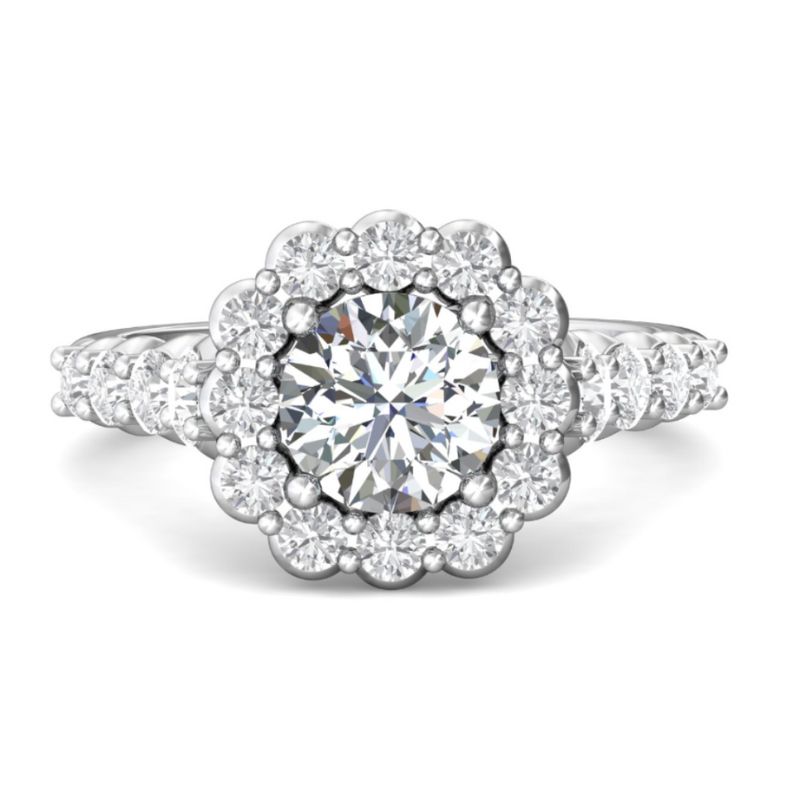 MARTIN FLYER Diamond Halo Engagement Ring Setting