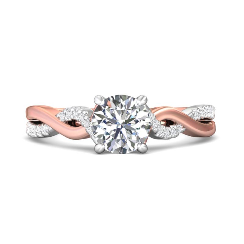 MARTIN FLYER Diamond Twist Engagement Ring Setting