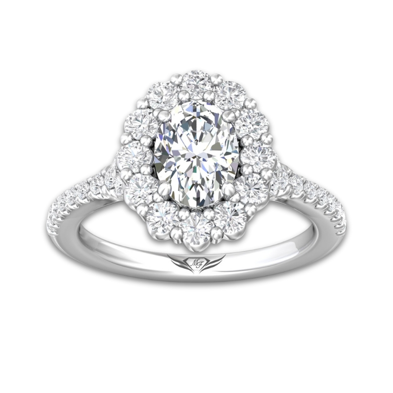 MARTIN FLYER FlyerFit Diamond Halo Engagement Ring Setting