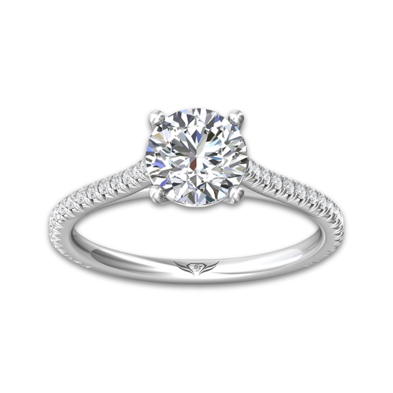 MARTIN FLYER FlyerFit Micropave Engagement Ring Setting