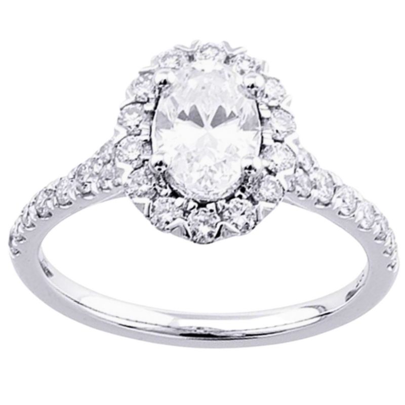 Diamond Halo Engagement Ring Setting