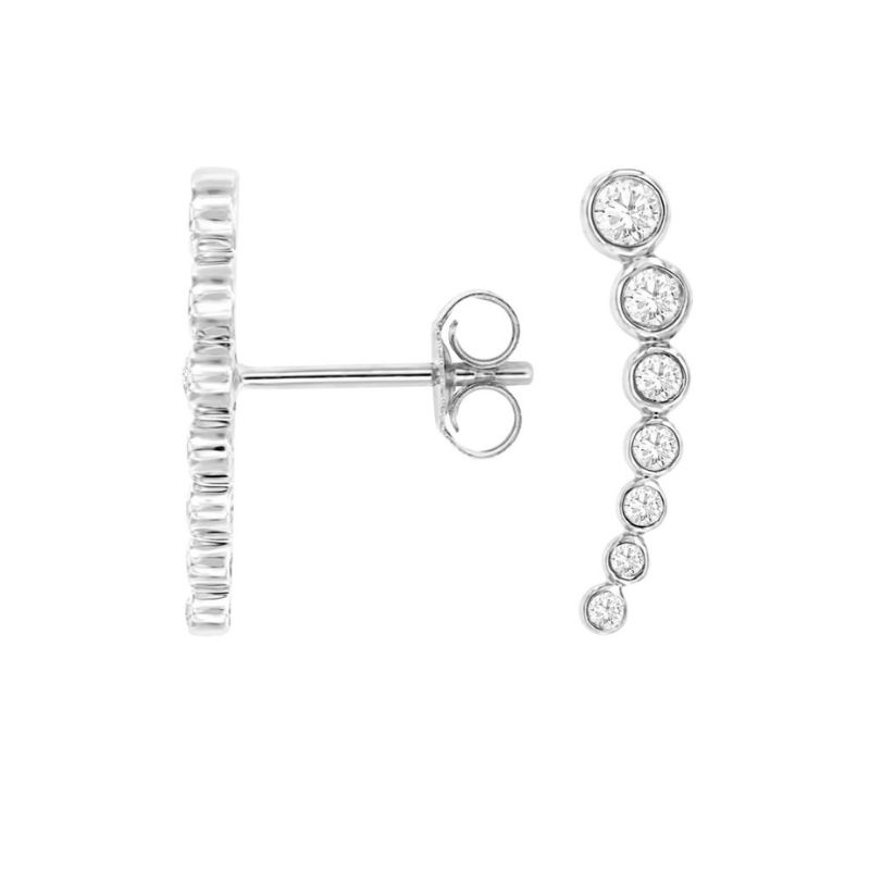 Diamond Crawler Stud Earrings