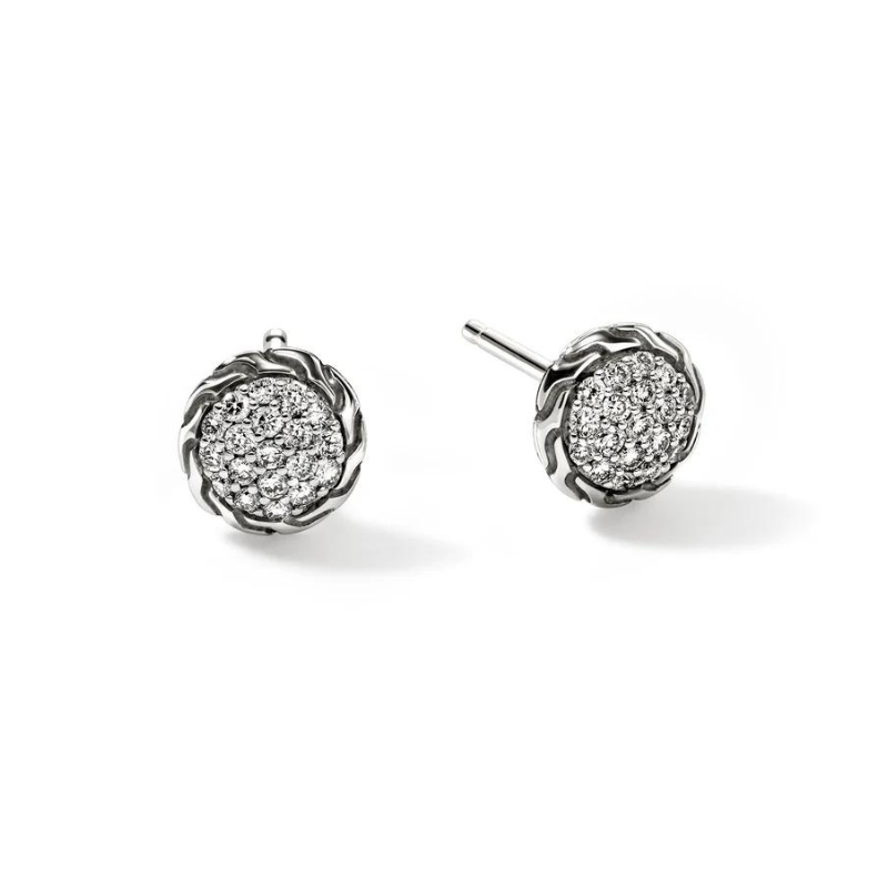 JOHN HARDY Essentials Pavé Diamond Stud Earrings