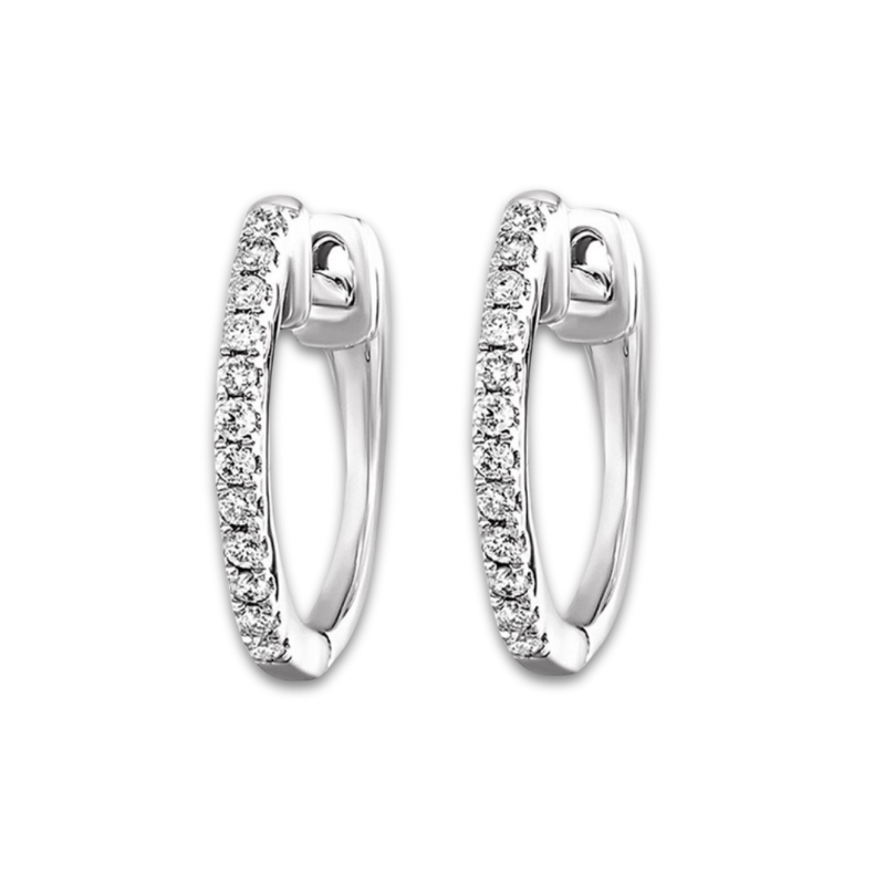 Diamond Hoop Earrings