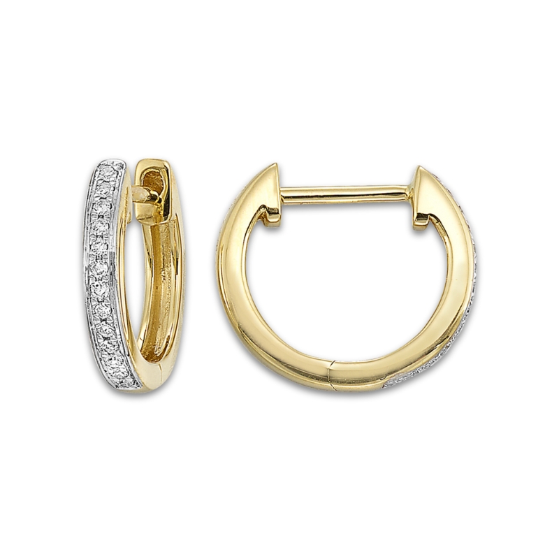 Diamond Hoop Earrings