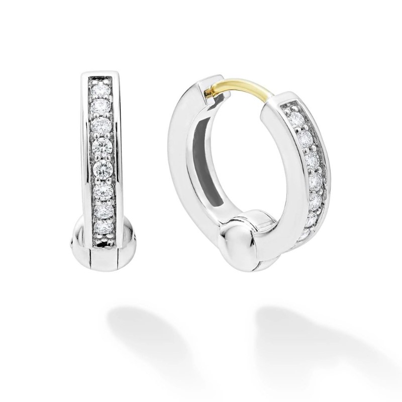 LAGOS Caviar Spark Diamond Huggie Earrings