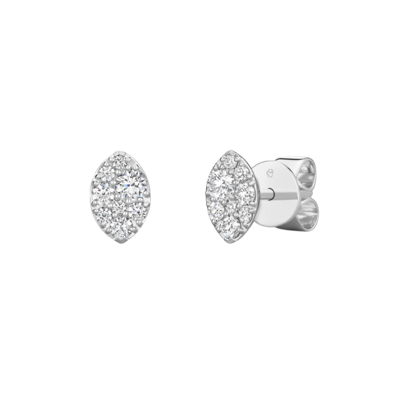 18KW Tessa Diamond Navette Earrings .45ctw G-H VS-SI