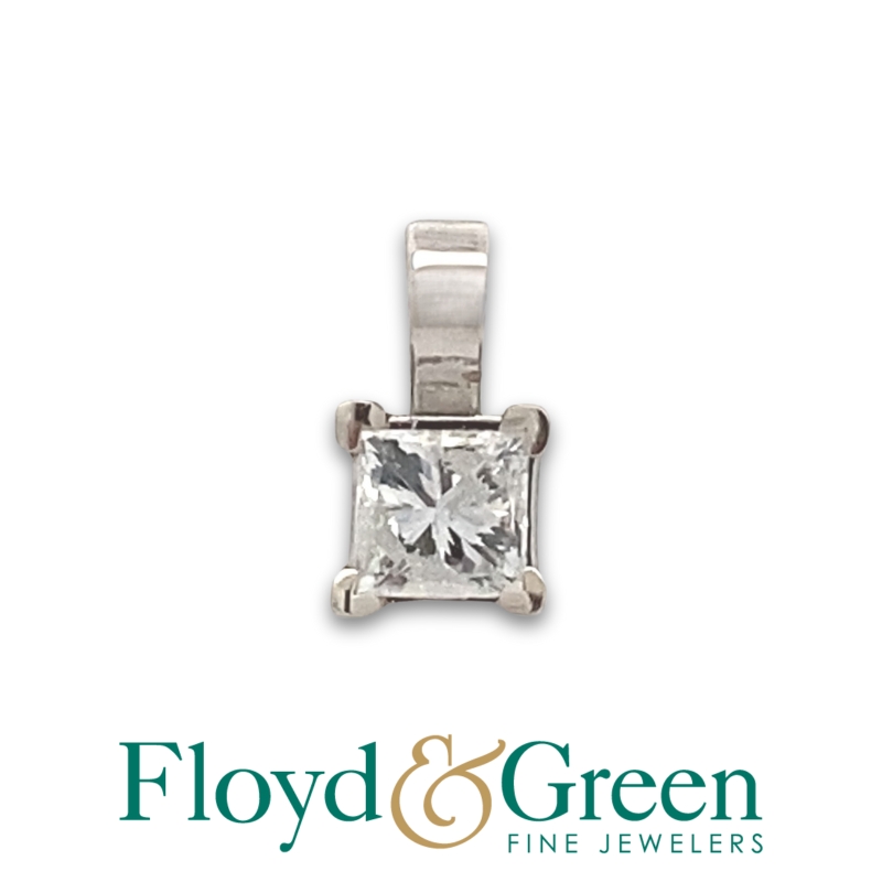 Diamond Solitaire Pendant Necklace