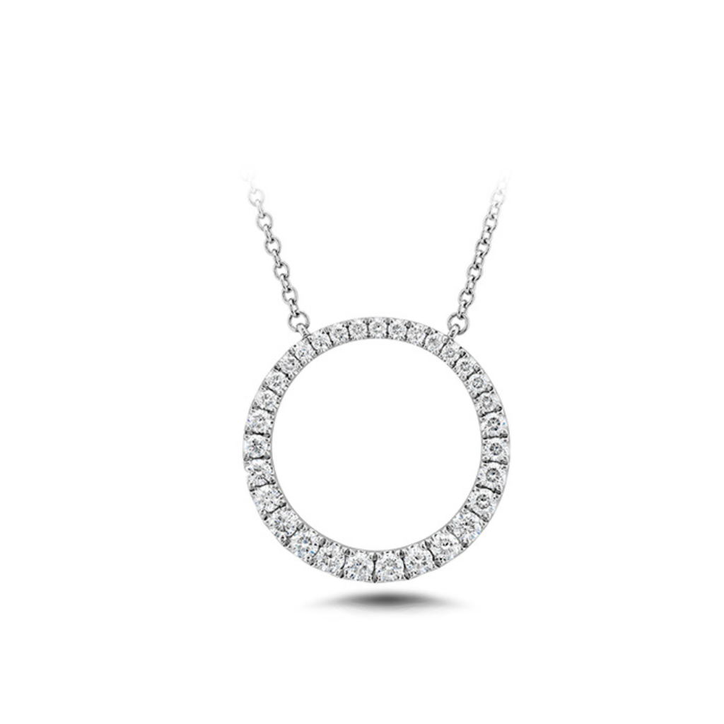 MEMOIRE Graduated Diamond Circle Necklace