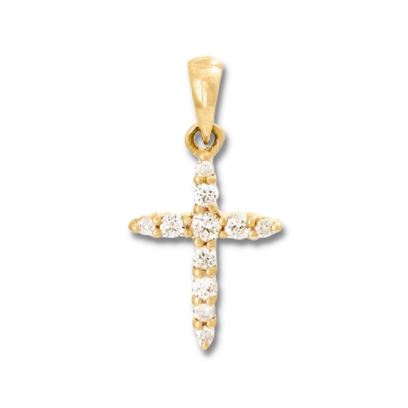 Petite Diamond Cross Pendant