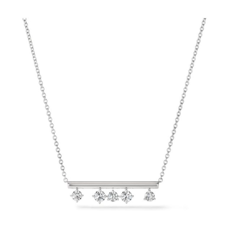 HEARTS ON FIRE Barre Floating Diamond Pendant Necklace