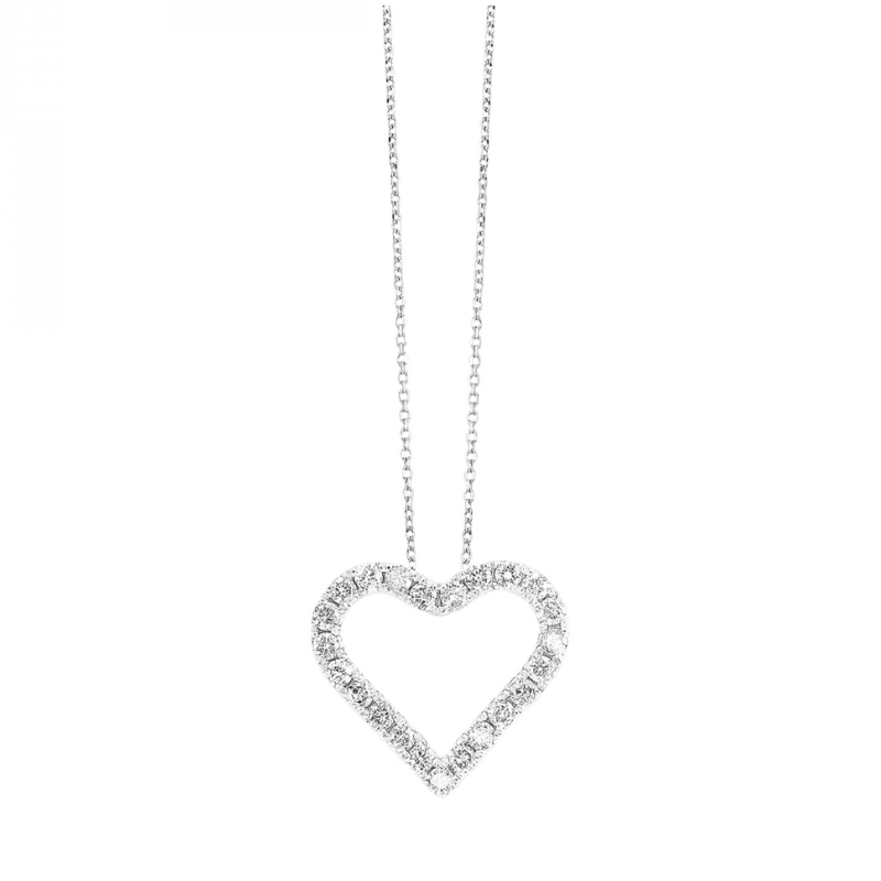 Diamond Heart Pendant Necklace