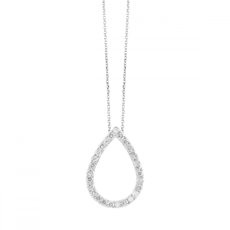 Diamond Teardrop Pendant Necklace