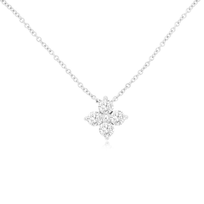 4 Stone Diamond Necklace