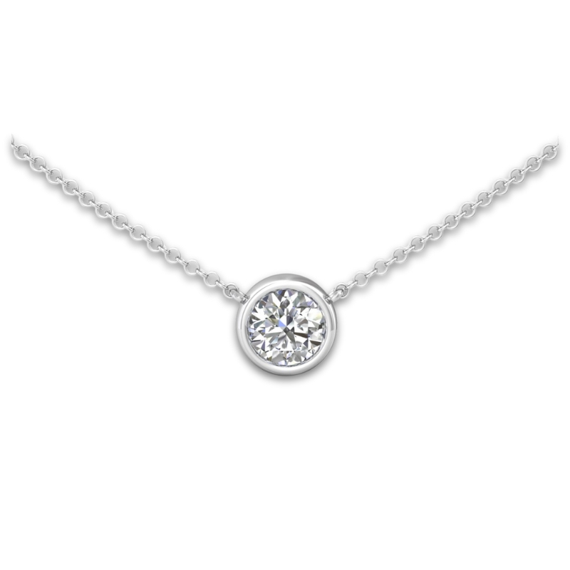 MARTIN FLYER Bezel Set Diamond Pendant