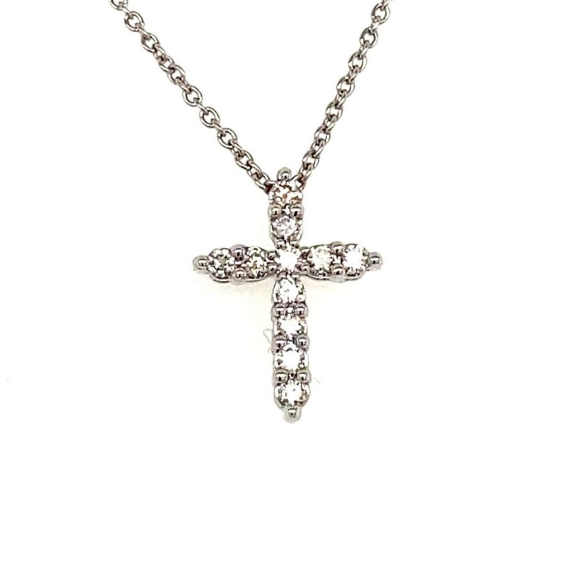 Diamond Cross Pendant Necklace