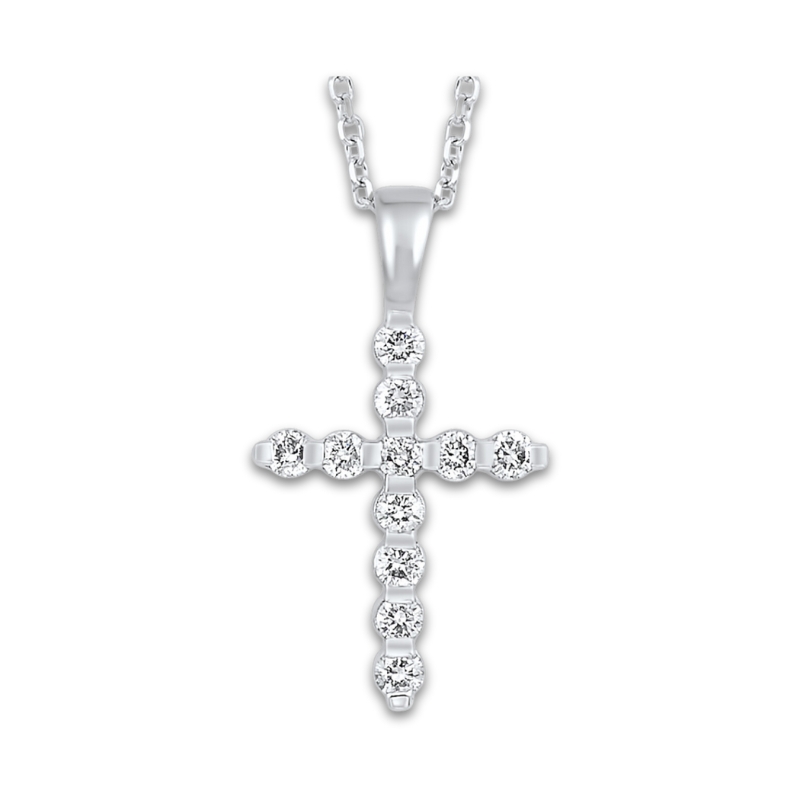 Diamond Cross Pendant Necklace