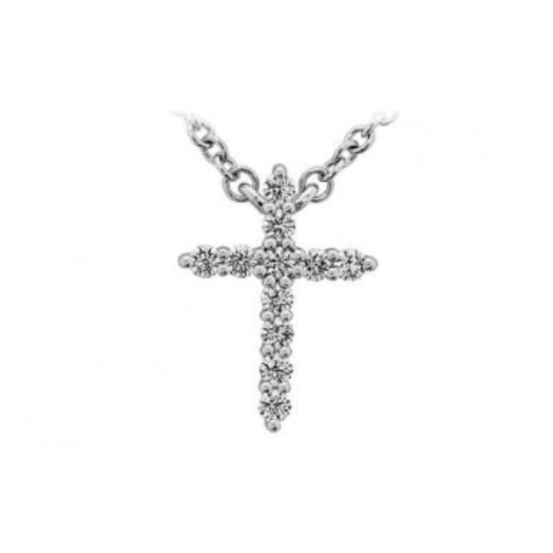 HEARTS ON FIRE Signature Small Cross Pendant Necklace