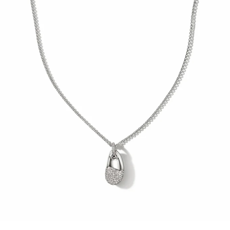 JOHN HARDY Pebble Diamond Pave Pendant Necklace