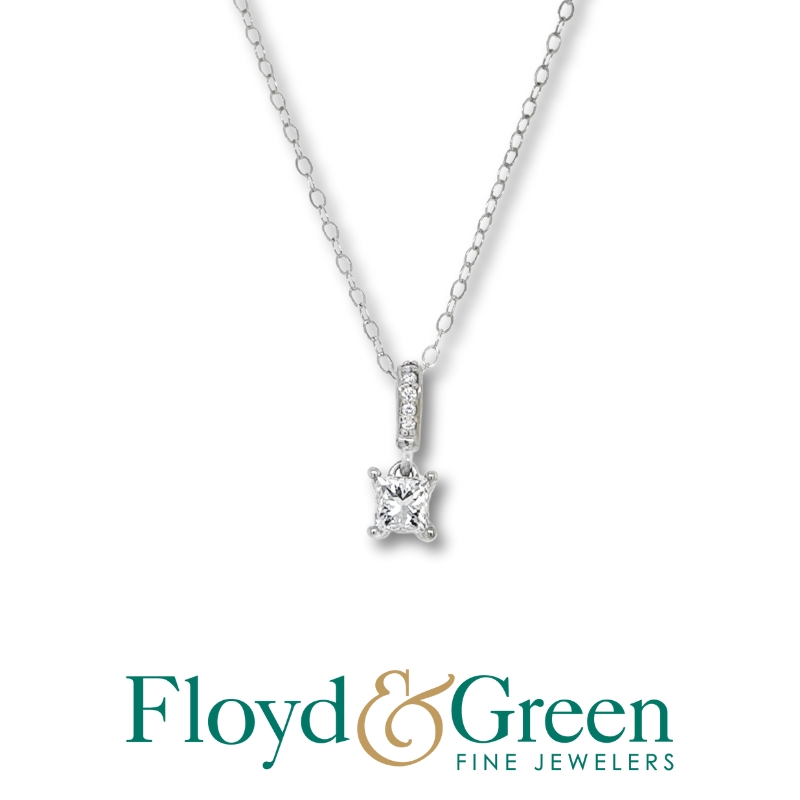 Princess Cut Diamond Pendant