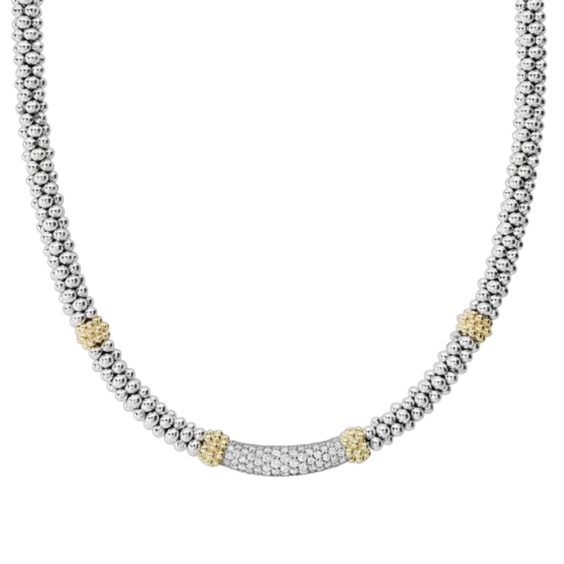 LAGOS Caviar Lux Caviar Diamond Necklace