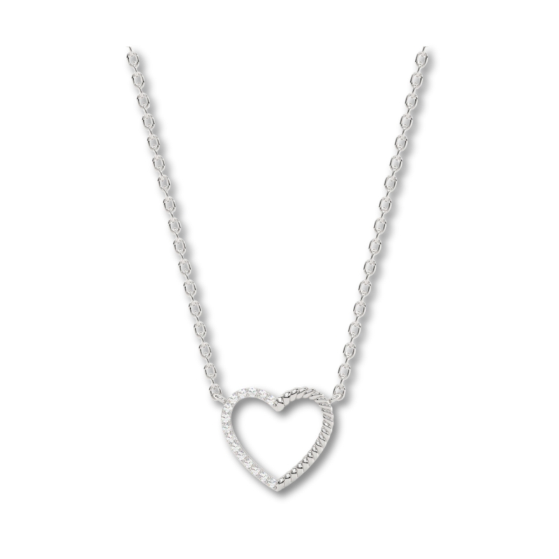 Diamond Heart Pendant Necklace