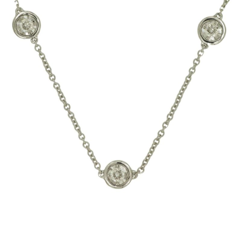 Diamond Station Necklace