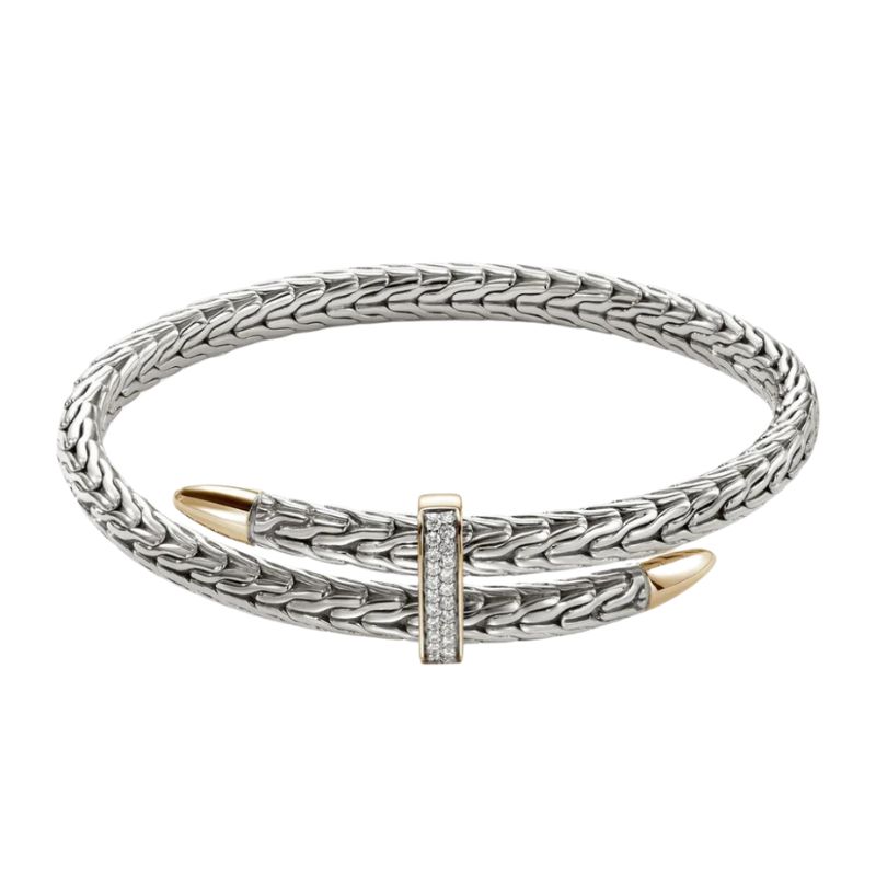 JOHN HARDY Two Tone Spear Bypass Cuff