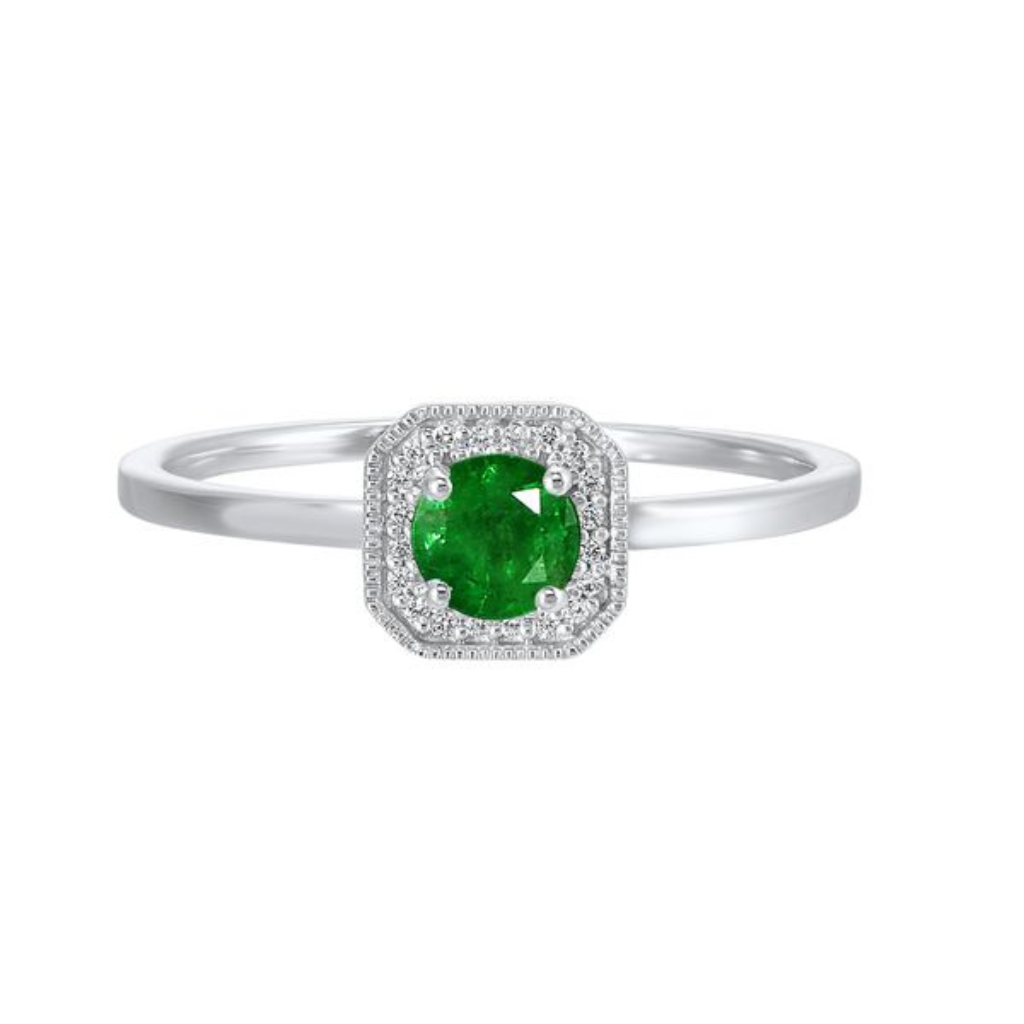 Emerald & Diamond Ring