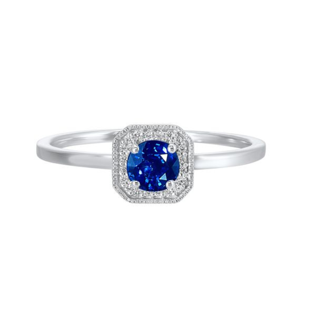 Sapphire & Diamond Ring