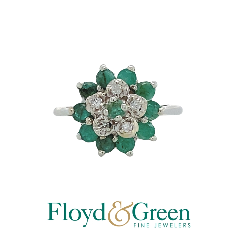 Emerald & Diamond Ring