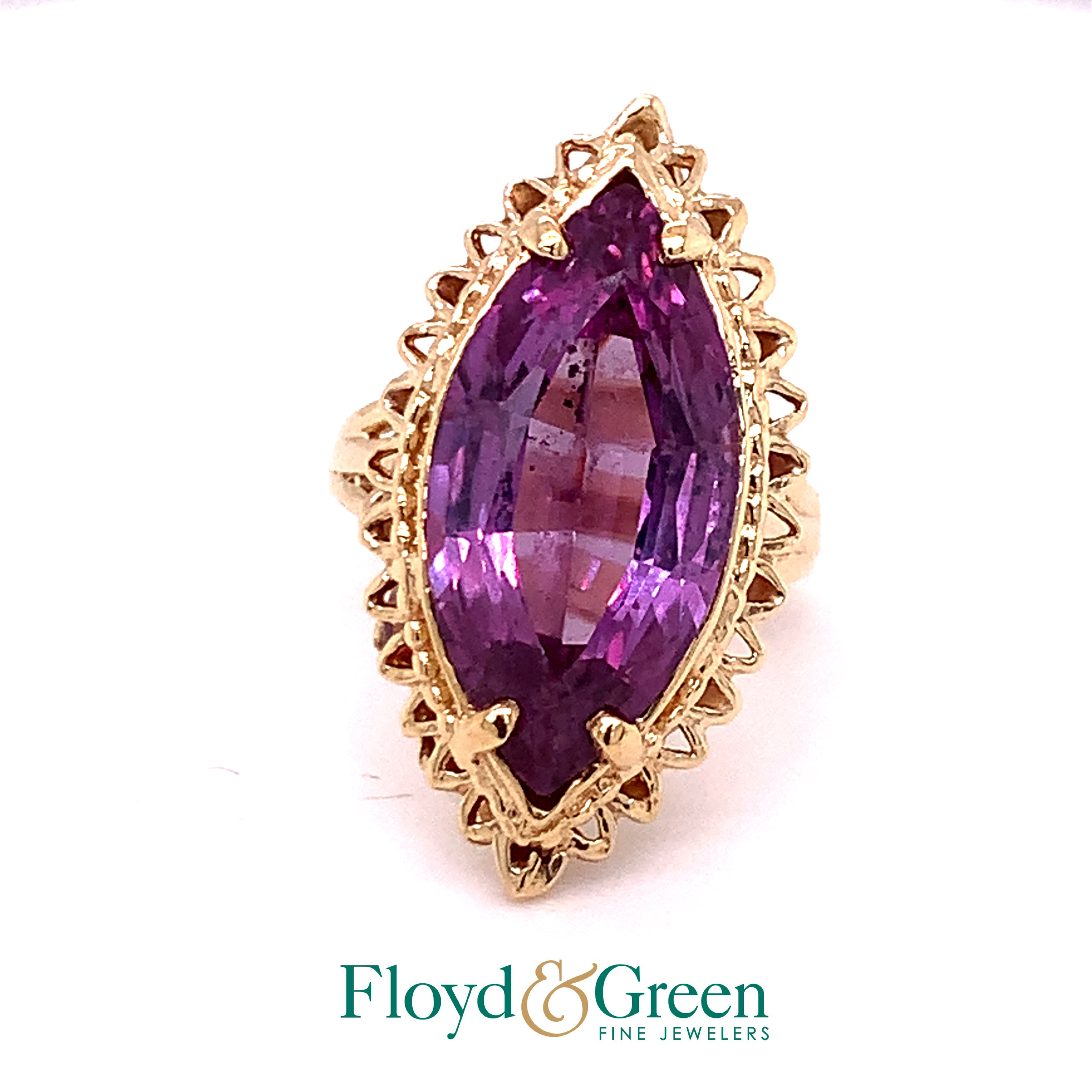 Synthetic Purple Sapphire Ring