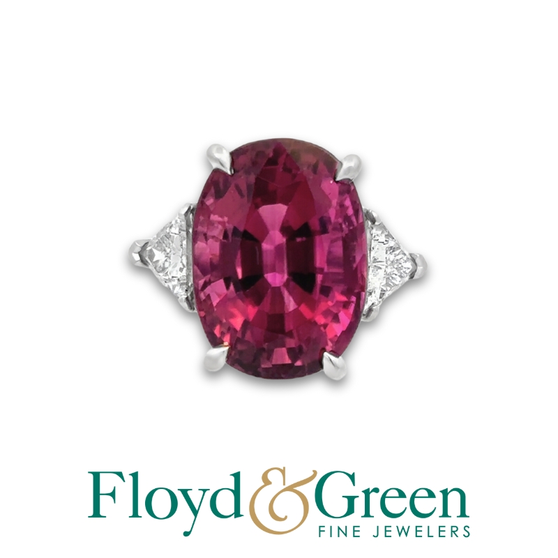 Tourmaline & Diamond Ring