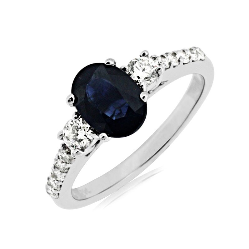 Sapphire & Diamond Ring