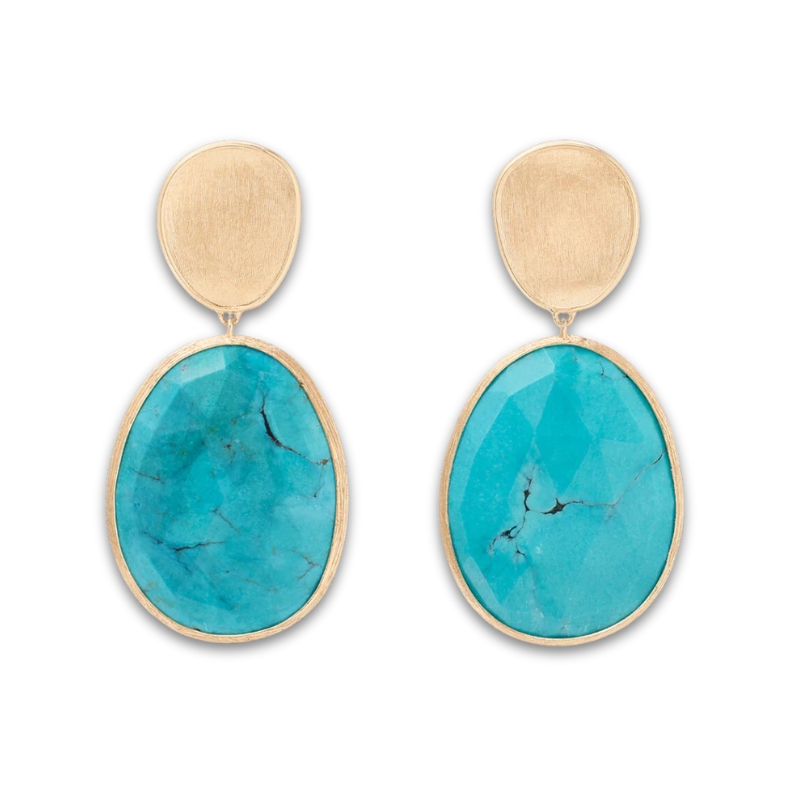 MARCO BICEGO Double Drop Turquoise Earrings