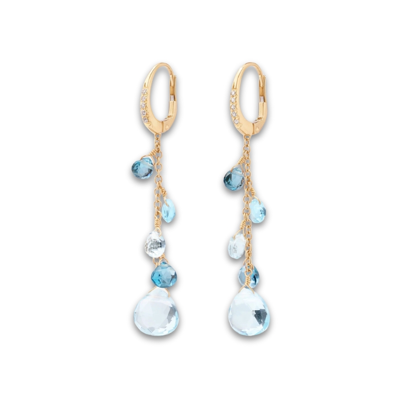 MARCO BICEGO Single-Strand Topaz Earrings