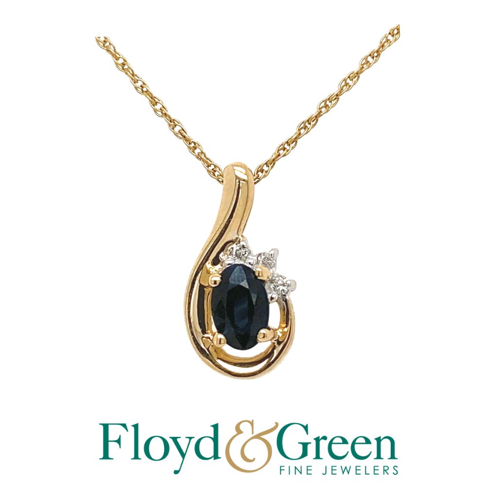 Sapphire Pendant Necklace