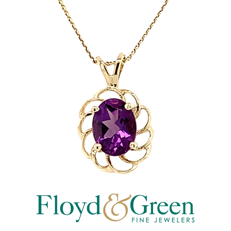 Amethyst Pendant Necklace